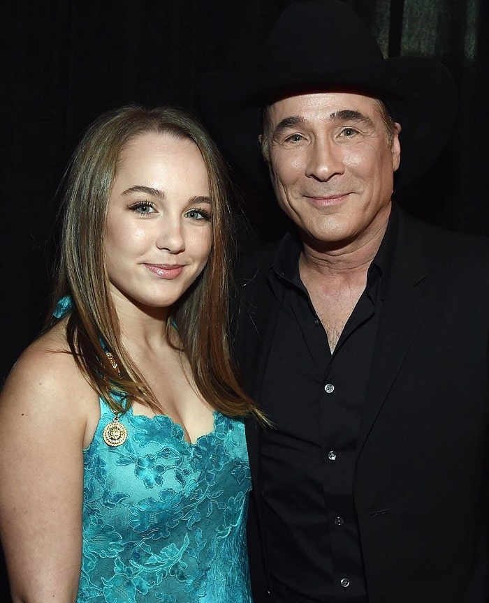 Lily Pearl Black with her father Clint Black.